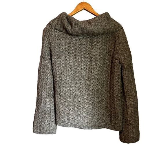 MaryStyle light brown wool & alpaca blend cardigan - Picture 9 of 11